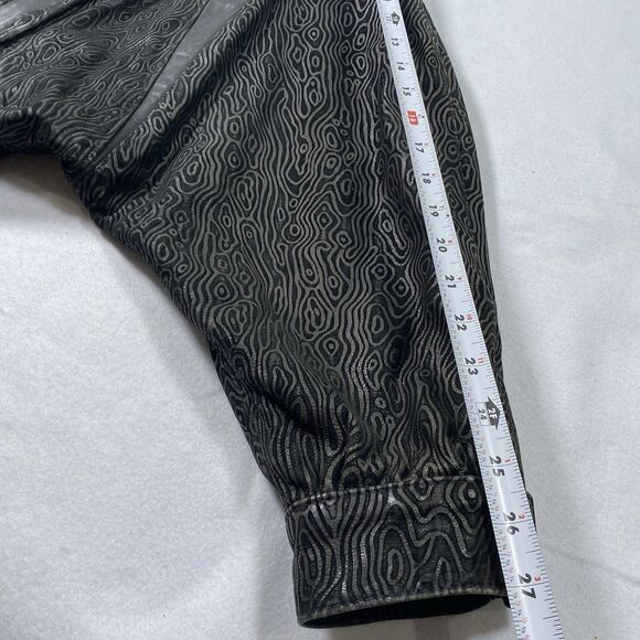 Vintage Gino Di Giorgio by Comint Womens Large Leather Bomber Jacket 80s 90s Zip - Picture 6 of 16